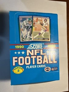 1990 Score NFL Football Player Cards Series 2 Complete Box (36 Packs) - Picture 1 of 7