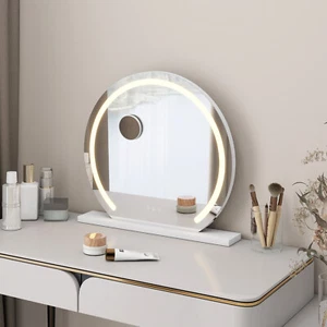 Espejo de tocador Hollywood con luces, espejo de maquillaje iluminado por LED 3 colores de mesa - Imagen 1 de 21
