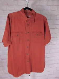 Vintage Dockers Burnt Orange Short Sleeve Shirt, XL, Casual Outdoors - Picture 1 of 9