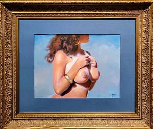 Bob Whitesitt -Portrait of a Nude red head Female-Oil Painting - Picture 1 of 8