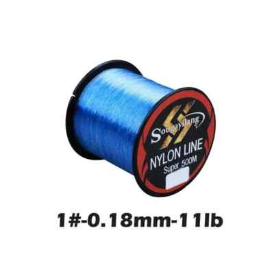 Рыболовная леска Sougayilang 500 М нейлон - сила сопротивления 11,0-36,3 фунта - мононити - Изображение 1 из 4