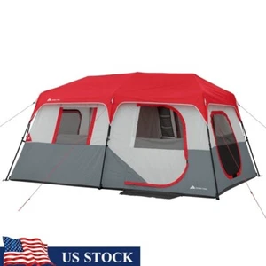 8-Person Instant Cabin Tent LED Lighted Poles Bluetooth Speaker Camping Gear New - Picture 1 of 11