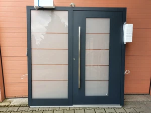 Kompotherm Aluhaustür nit Seitenteil Neu   Din links - Bild 1 von 3