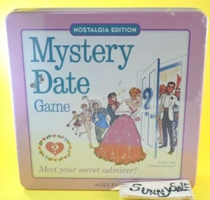 Mystery Date Nostalgia Edition Tin Box Hasbro W.S Game Company Collectible Case - Foto 1 di 6