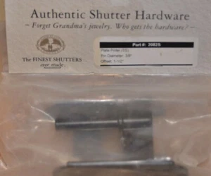 Authentic Shutter Hardware Plate Pintel Hinge Pin diameter 3/8" Offset 1-1/2" - Picture 1 of 5