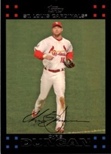 2007 Topps Chris Duncan . St. Louis Cardinals #127