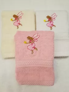 Paño facial personalizado hada personalizado bordado nombre regalos mágicos - Imagen 1 de 4