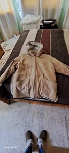 St. John's Bay Leather/Suede Sherling hooded Jacket - Picture 1 of 2
