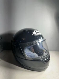 Arai Quantum I F Snell DOT Black Full Face Helmet. Large 7 1/4 - 7 3/8 w/bag - Picture 1 of 11