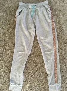 Johnnie B Girls Grey And Gold Drawstring Sweatpants Size 14 Y - Picture 1 of 4