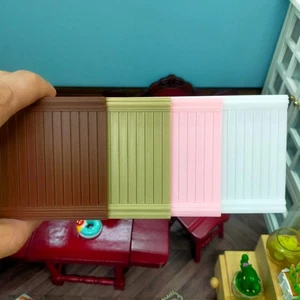 Casa delle bambole 1:12 Wainscot Dado plastica sportello pellicola parete decorazione tavola mini fai da te - Foto 1 di 20