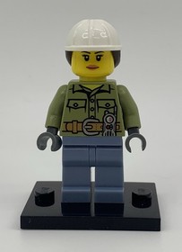 Lego Town City Mini Figure Volcano Explorer Female (2016) 60122 60125 CTY0687