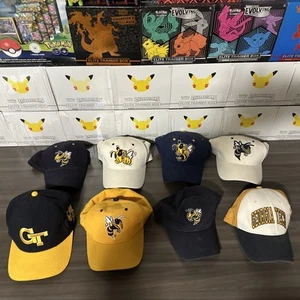 8x Vintage Georgia Tech Hat Cap Fitted Starter Zephyr Embroidered NCAA Lot!!! - Picture 1 of 13
