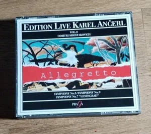 SHOSTAKOVICH Symphonies 5 7 9 KAREL ANCERL LIVE EDITION 2CD Praga - Picture 1 of 5