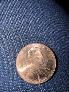 2025 Penny Last Year Rim Error Strike Error No Mint Mark - Picture 1 of 5