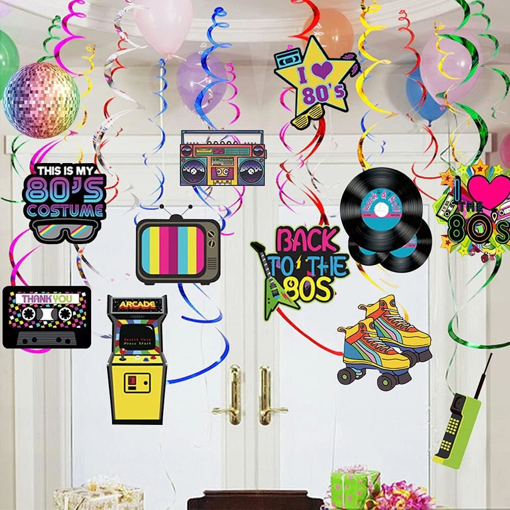 36 Stück Hängende Wirbel-Dekorationen – Silberne Luftschlangen, 55 Cm & 70 Cm, Für Partys & Events