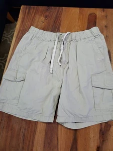 Tommy Bahama 🌴 Cargoshorts Herren 34 Größe L schwerer Denim elastischer Bund 7" Schrittlänge - Bild 1 von 10
