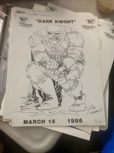 March 15 1986 Golden valley promo 9/100 Dark Knight sign D GIORDIANO D O'NEIL - Picture 1 of 7