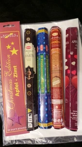 100 x RÄUCHERWERK 5x20 Stk. DUFTSTÄBCHEN ARMONATHERAPIE MYRRHE APFELZIMT ETC - Bild 1 von 2