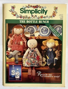 Simplicity The Bottle Bunch Recycle Doll Animal Holiday Patterns Craft Book 3865 - Picture 1 of 4