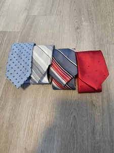 Lot Of 4 Wembley Mens Neck Ties - Picture 1 of 2