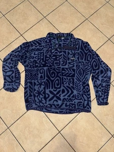 Vintage Patagonia Synchilla Fleece XL Made in Canada Aztec Tribal Print 90s - Picture 1 of 4
