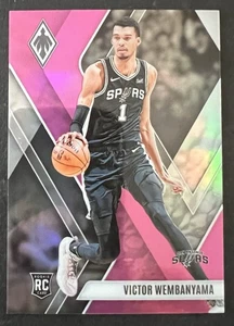 2023-24 Panini Phoenix Victor Wembanyama RC Pink Parallel 057/175 Spurs - Picture 1 of 2