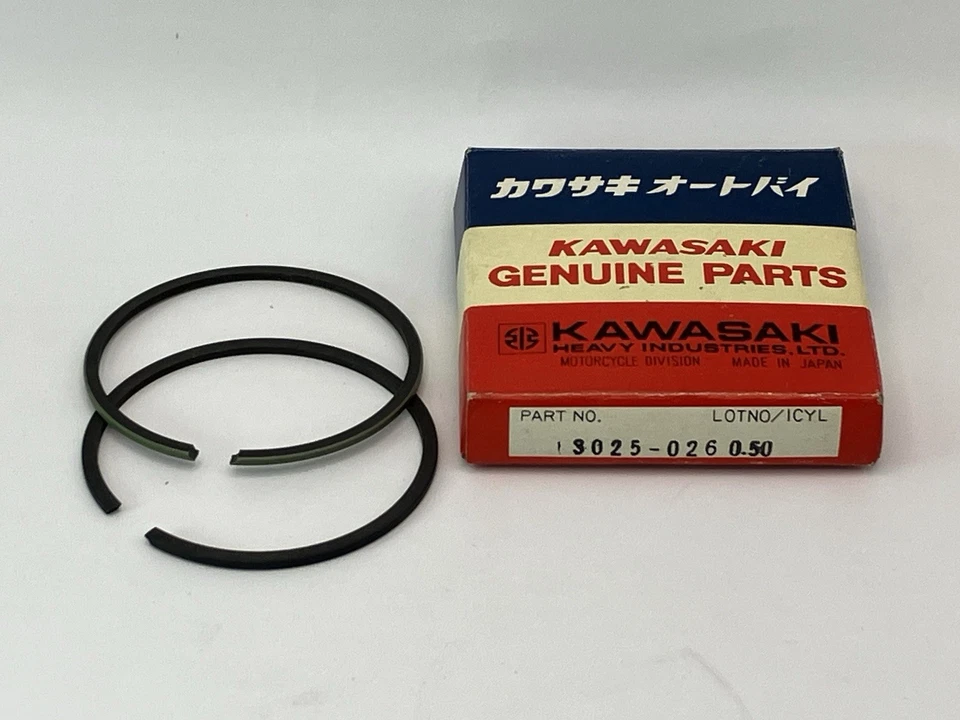 ¡Nuevo! Anillos de pistón originales Kawasaki G4TR KV100 .020 OS 1970-1976 - JB5 Foto 1 de 1