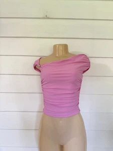 Nuevo Top Corto ZARA Mujer Rosa Asimétrico Torcido Acanalado Sexy Talla S Y852Z - Imagen 1 de 18
