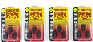 (4) Confezioni Strike King Pesi Proiettili di Tungsteno Tour Grade Inserto Gratis 1/4 Oz MB - Foto 1 di 3