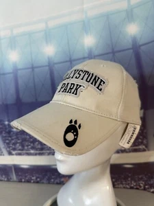 Jellystone Park Cap Hat Yogi Bear Hanna Barbera Beige Campground Paw Print - Picture 1 of 13