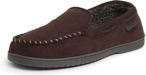 Dearfoams Herren Keaton Memory Foam Mokassin Slipper Größe XLW 13-14 Kaffeeweit - Bild 1 von 4
