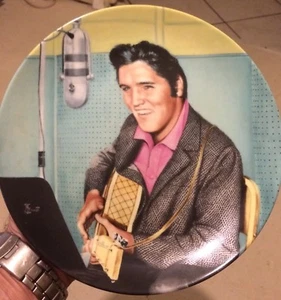 BRADFORD EXCHANGE DELPHI ELVIS "A Studio Session" Limited Edition Plate - Picture 1 of 3