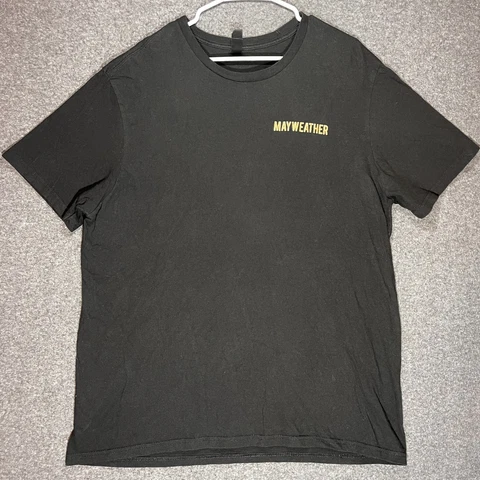 Floyd Money Mayweather Shirt Extra Large Black Gold lettering Boxing Men Cover