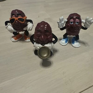 Vintage 1987 Set Of 3 California Raisins Original PVC Figure Toys - Picture 1 of 8