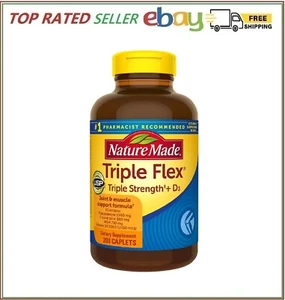 Nature Made TripleFlex Triple Strength + D3, 200 Caplets - Picture 1 of 4
