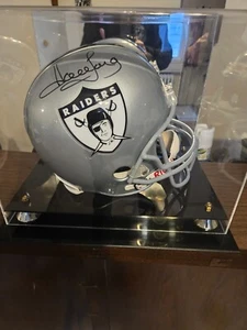 1963 authentic Riddell Oakland Raider Helmet / signed by Howie Long / WITH  CASE - Picture 1 of 6