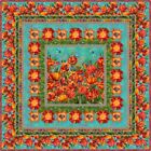 Quilt Kit - Explosion Of Poppies - 66" X 66" Charisma Throw Quilt