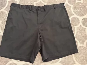 Land’s End Mens Size 48 Traditional Fit Dark Navy Blue Cotton Chino Shorts - Picture 1 of 3