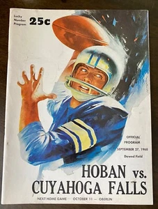 1968 Hoban vs Cuyahoga Falls Ohio High School Football Program Sept 27 - Picture 1 of 5