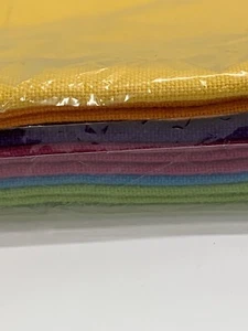 Esstischdecke Servietten hell bunt 16" quadratisch 6er Set Indien - Bild 1 von 9