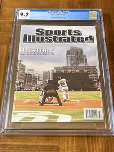 Barry Bonds Sports Illustrated CGC 9.2 Wh (Historic 755th HR)-SF Giants +magnet - Picture 1 of 4