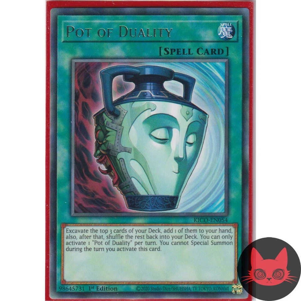 Yugioh Pot of Duality KICO-EN054 Rare 1st Edition NM - Image 1 of 1