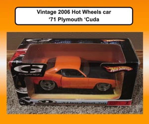 💜 Hot Wheels G Machines 71 Plymouth Cuda 1:24 Orange Barracuda muscle car NIB - Picture 1 of 24
