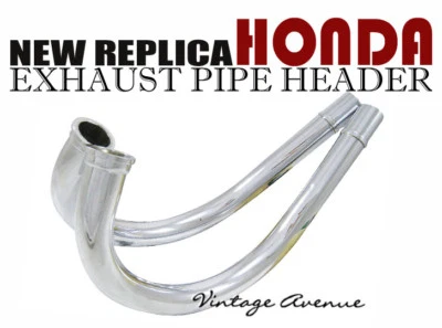 HONDA CB450 K3 K4 K5 K6 K7 1970-1974 EXHAUST HEADER PIPE-EH1/EH2 STAINLESS STEEL - Image 1 of 4