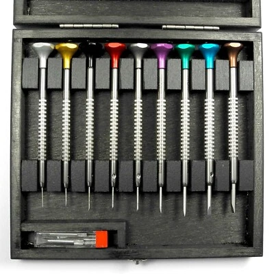 Horotec MSA01.218A Watchmakers Screwdriver Set (9 Pieces) SS Handles - HS201A - Image 1 of 4
