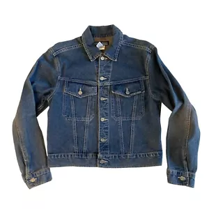 Giacca jeans donna Joe's denim abbottonata taglia L impreziosita USA lavaggio scuro anni 90 - Foto 1 di 11