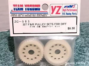 Vintage Yokomo ZC-503 35T F&R Pulley Sets For Differential 870C AE YZ 10 4wd RC - Picture 1 of 2