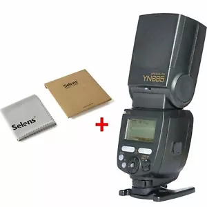 YONGNUO YN685 Wireless i-TTL Flash Light Speedlite for Nikon with Cleaning Cloth - Picture 1 of 11
