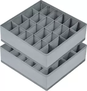 Sock Drawer Organizer Divider 2 Packs Underwear Organizer, 24 Cell Closet Organi - Picture 1 of 12